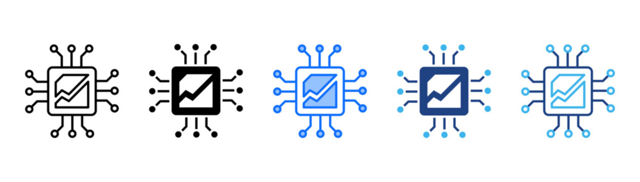 Digital Disruption Icon Set With Multiple Style Collection 