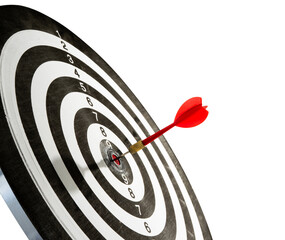 red arrow on target board
