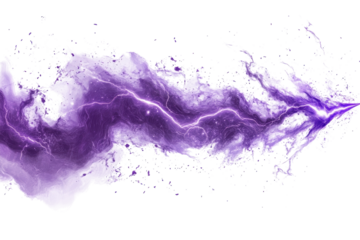 Purple lightning on black