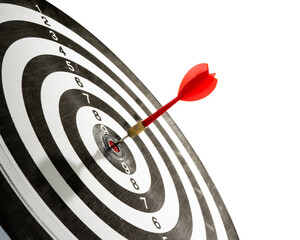 red arrow on target