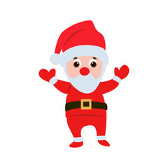 Cartoon Santa Claus Christmas Cheerful Festive
