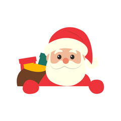 Santa Claus Christmas Gift Icon Design