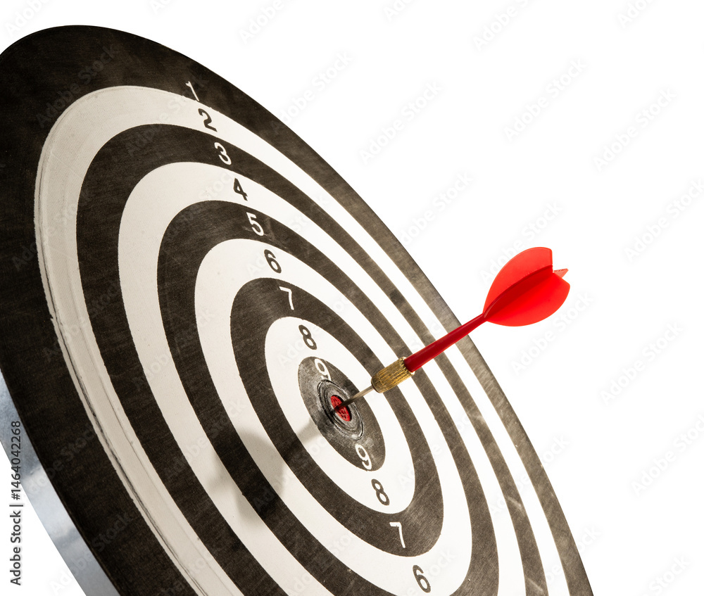 Poster single red arrow on dart