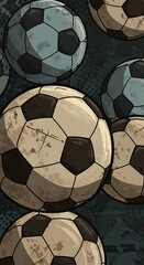 Worn Glory: A Soccer Ball Symphony