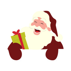 Jolly Santa Claus Gift Laughter Christmas