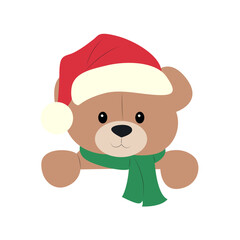 Christmas Teddy Bear Holiday Greeting Card