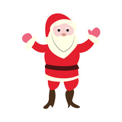 Festive Cartoon Santa Claus Illustration