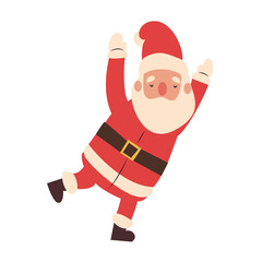 Joyful Santa Claus Christmas Cartoon