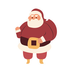 Cartoon Santa Claus Christmas Gift Bag