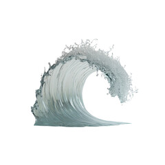 Crystal-Clear Ocean Wave A Stunning Abstract of Water in Motion