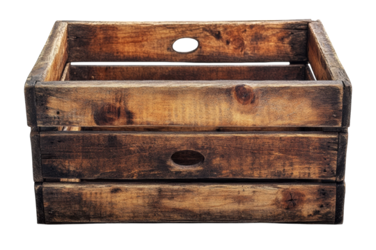 A wooden crate close up shot