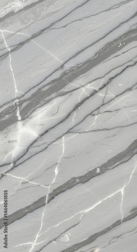 Poster realistic image of white marble texture with gray veins and natural patterns background