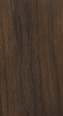 Naklejka premium Realistic Photo of a Detailed Vertical Wooden Texture with Dark Brown Surface