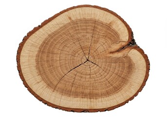 Realistic Photo of Cut Brown Tree Trunk Timber Wood Material