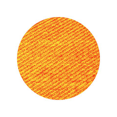 Orange Fabric Circle Texture for Decorative Tape or Washi Tape Effect