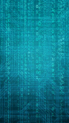 Abstract digital background with binary code. Hackers, darknet, virtual reality and science fiction.