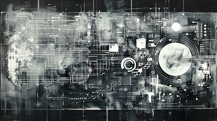 Abstract circuit board design (1)