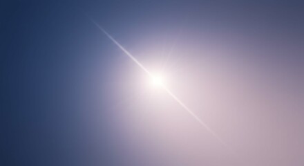 Bright Sunlight Lens Flare Glowing Light Rays Heavenly Beam Celestial Shine Soft Gradient Sky