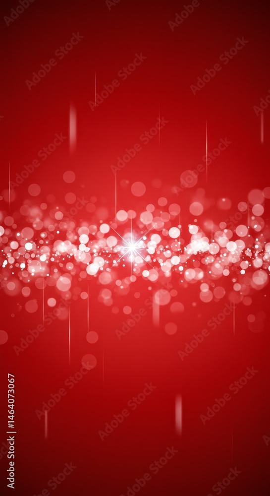 Aufkleber red background with sparkling bokeh lights and glittery effect