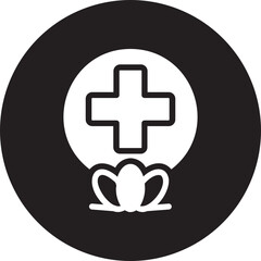Obraz premium herbal glyph icon