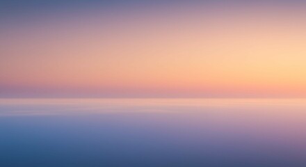 Serene Pastel Sunset Sky over Calm Ocean Peaceful Horizon Dreamy Color Palette
