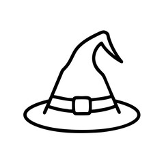 Witch Hat Halloween Costume Icon Design