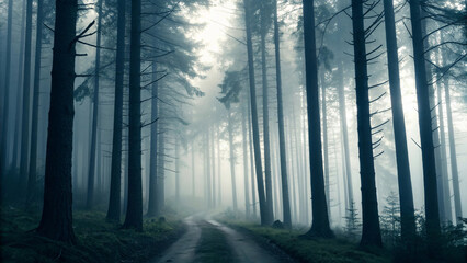 Obraz premium Cinematic Minimalist Background with Moody 3D Design Style