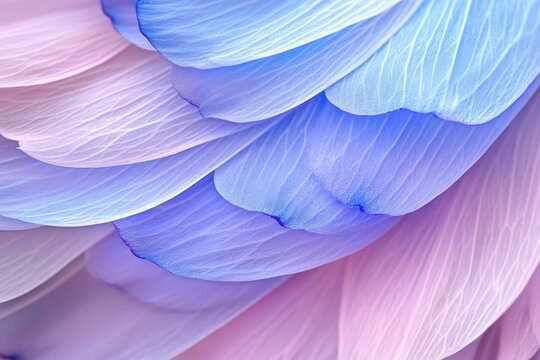 Delicate overlapping flower petals in soft pastel hues.