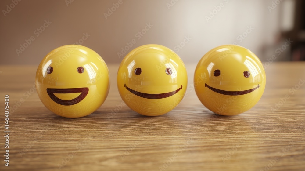 Poster ai emotional targeting icon concept illustrating sentiment-based messaging for enhanced customer eng