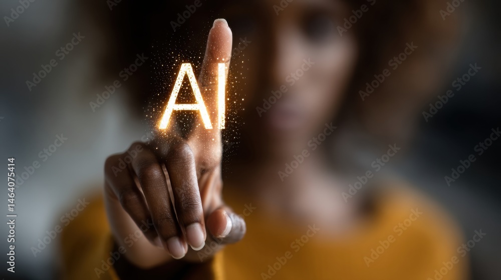 Poster ai engagement field icon concept representing adaptive outreach layer for tailored communication and