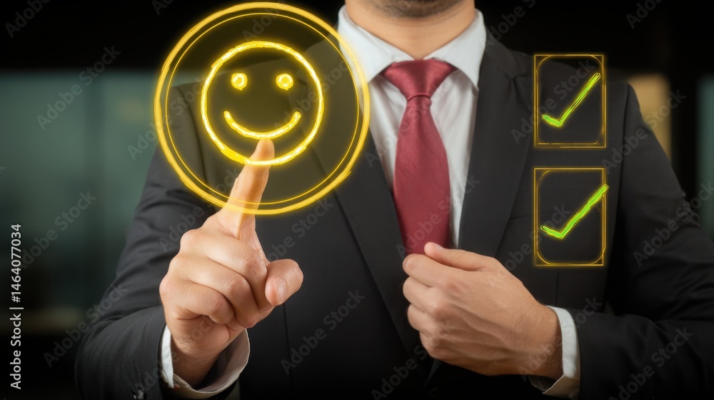Poster dynamic ai product resonance icon concept for detecting emotional signals and enhancing consumer eng