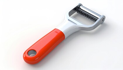 Vegetable Peeler with Red Handle