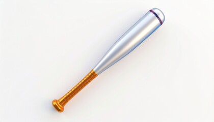 Baseball Bat on White Background