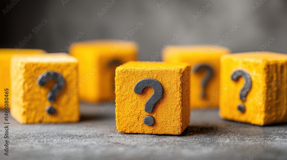 Poster conceptual visualization of structured ambiguity icons demonstrating planned uncertainty in modern d