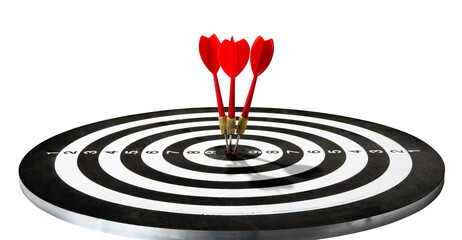 target board with three darts