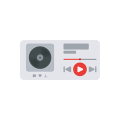 Fototapeta premium Music UI Illustration