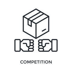 Competition Icon Outline Style. Vector Illustration For Graphic Design