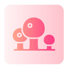 mushroom gradient icon