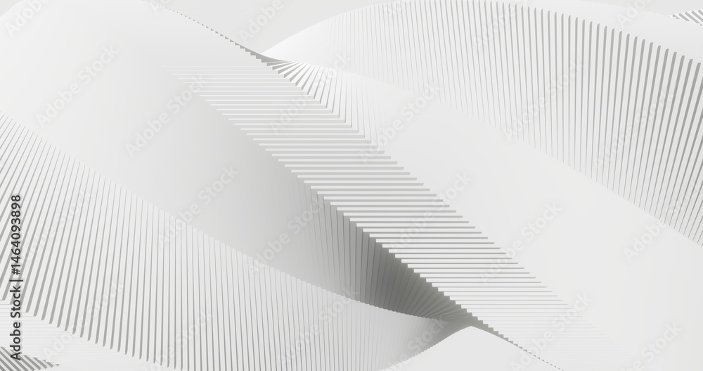 Aufkleber abstract white background spiral geometric pattern of design 3d render