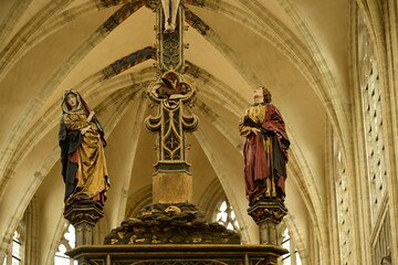 Lovanio - Leuven, interno della Collegiata di San Pietro, Brabante - Belgio