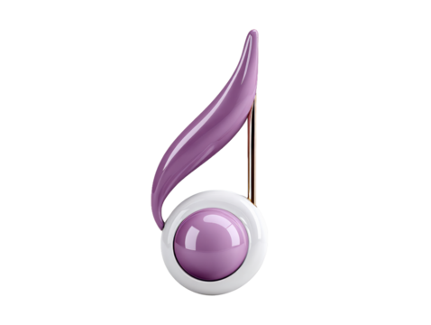 A Stunning Purple and White Musical Inspiration Ball with Elegant Gold Stick Imagery Evoking the Essence of Important Musical Note Symbols in Artistry and Design