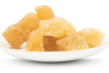 Brown sugar isolated on transparent background..png