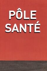 Obraz premium Symbole pôle santé en France