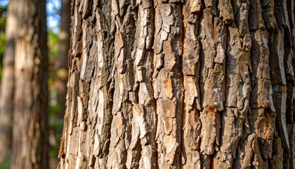 Obraz premium Intricate patterns of tree bark, a closeup exploration of nature's textured