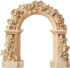 Naklejka premium Ornamental Floral Archway Decoration