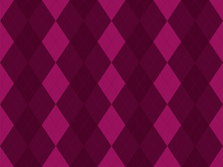 Elegant argyle pattern in rich burgundy and deep pink hues.  Perfect for adding a sophisticated touch to websites, presentations, or fashion designs.