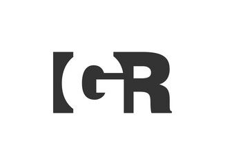 IGR logo design. Initial letter I G R bold font style for tech startups, consulting, corporate branding. Creative company name, headlines typography identity, trendy logotype.