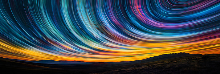 Ethereal Dance of Lights: Unveiling the Hidden Harmonies of Time through Slow Shutter Photography