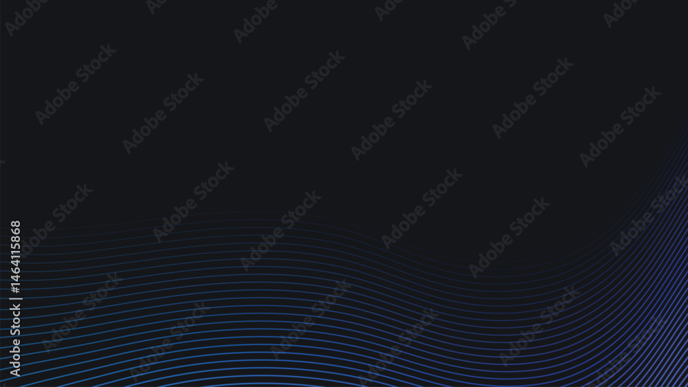 Wall mural abstract line gradient background vector. illustration with vibrant perspective line wave in motion.