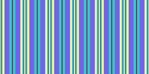 Vibrant vertical stripes in teal, purple, and pale yellow create a cheerful, retroinspired pattern.